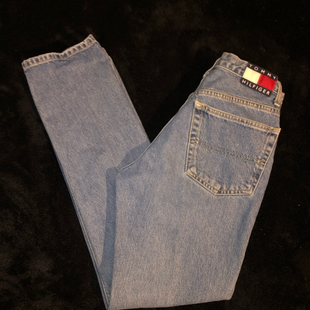 Tommy Hilfiger Women’s Blue Straight-Leg Jeans